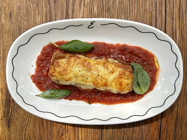 Лазанья з сиром Качоковалло