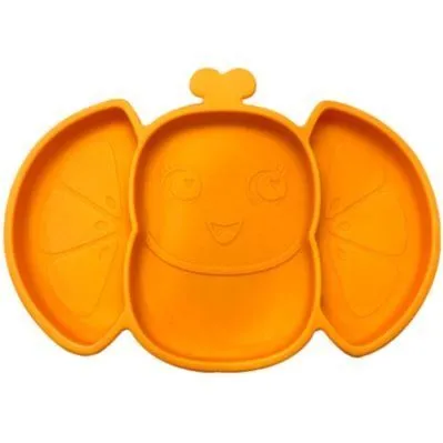 НЕКОВЗНА СИЛІКОНОВА ТАРІЛКА ORANGIEFLY FROOTIMALS