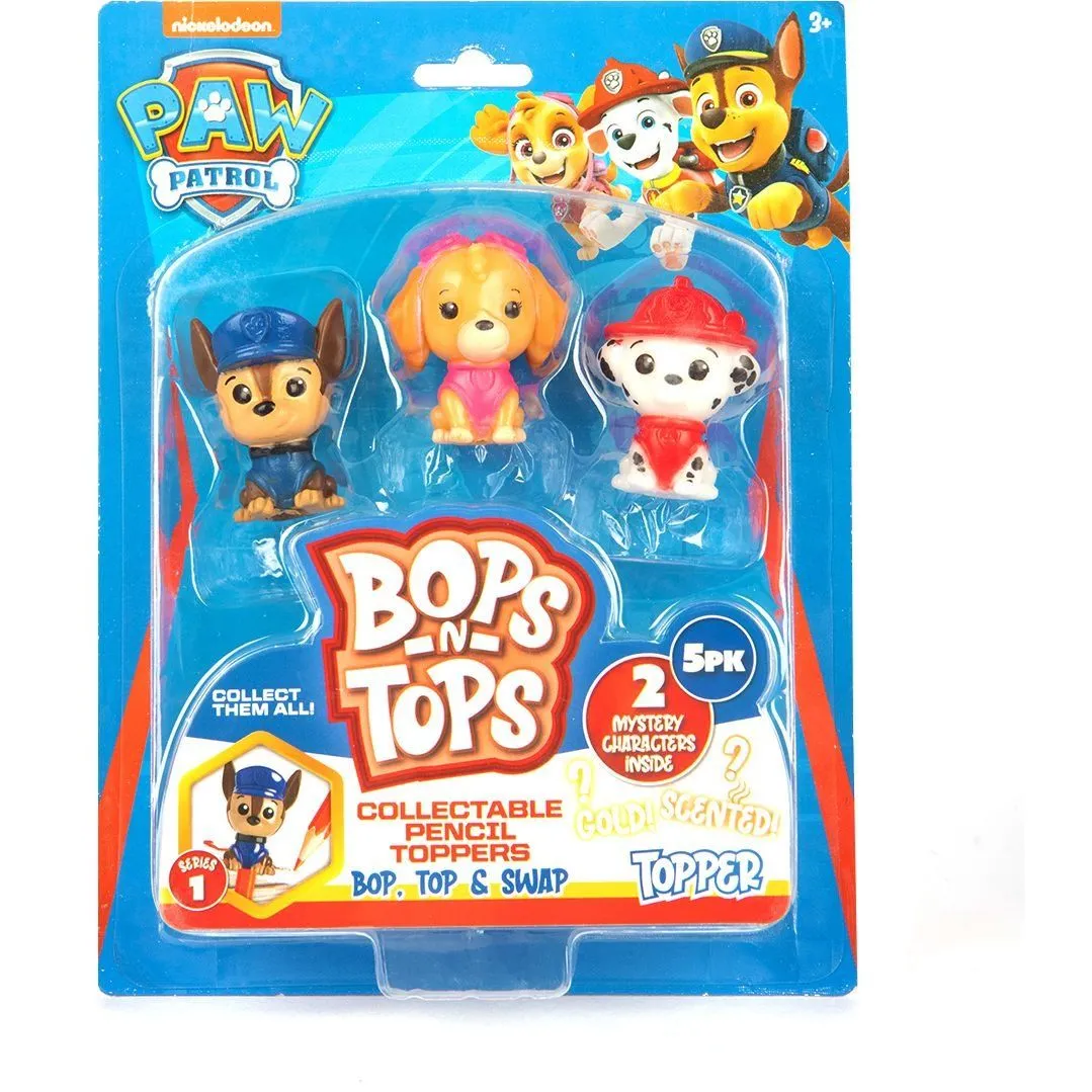 Набір колекційних фігурок-топерів SAMBRO серії "Bop n Tops"  ЩЕНЯЧИЙ ПАТРУЛЬ (5 фігурок, в асорт.)