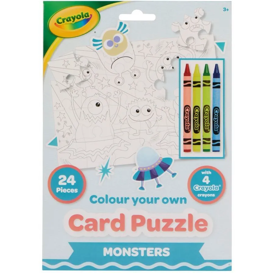 Crayola Пазл-розмальовка &quot;Монстри&quot; з олівцями, 15919-A