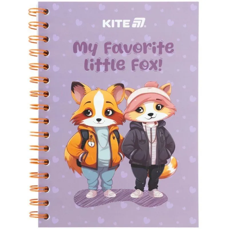 Блокнот на спіралі картонна обкл., А5, 80 арк, кл, Cute 4