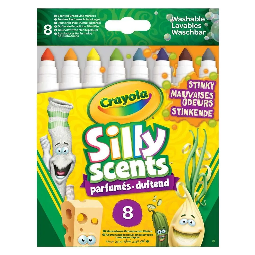 CRAYOLA Silly Scents Набір фломастерів "Жартівник" (washable), з ароматом 8 шт