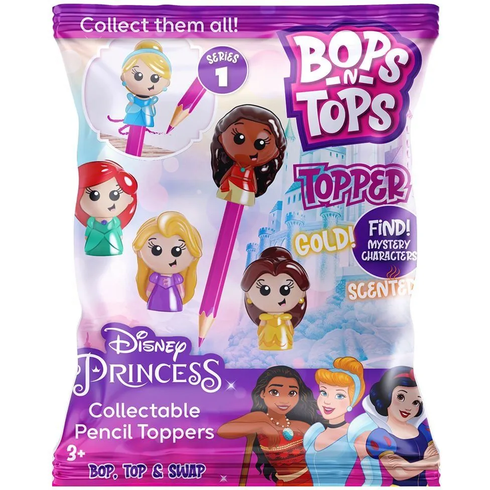 Колекційна фігурка-топер SAMBRO серії "Bop n Tops"  ПРИНЦЕСИ ДІСНЕЙ (1 фігурка, 21 вид в асорт.)