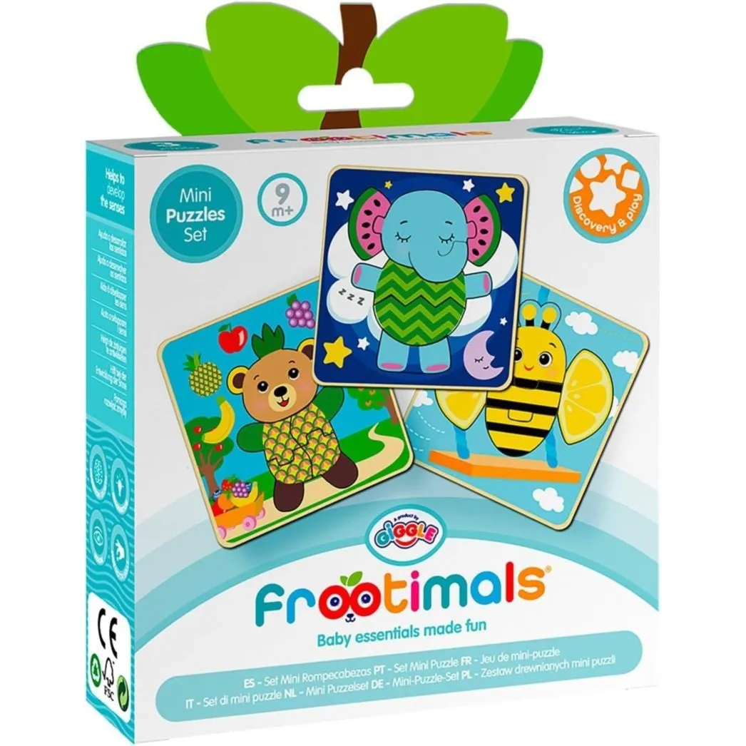 DISCOVER &amp; PLAY - НАБІР З 3 МІНІ-ПАЗЛІВ FROOTIMALS