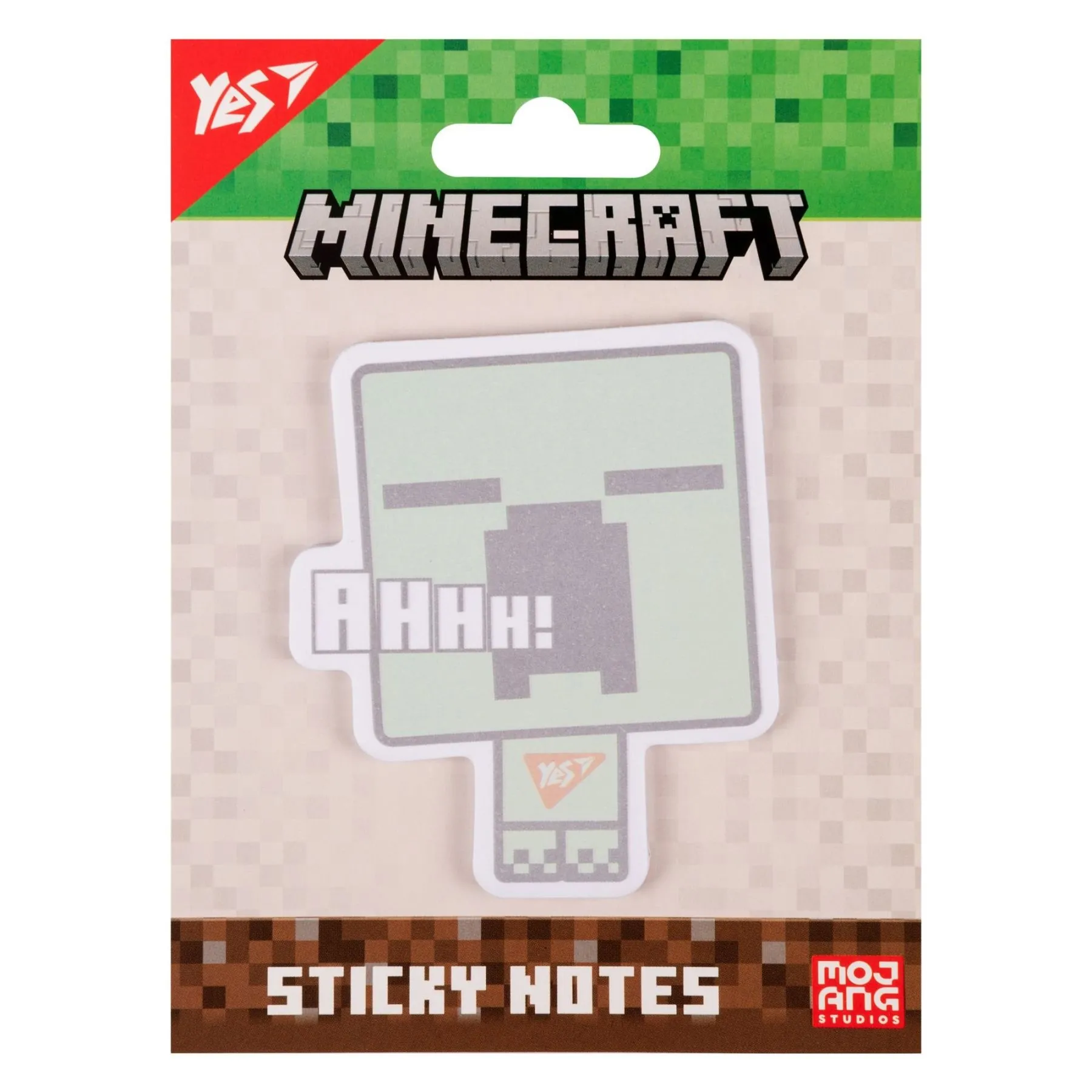 Папір з липким шаром Yes фігурний "Minecraft Creeper" 40 аркушів