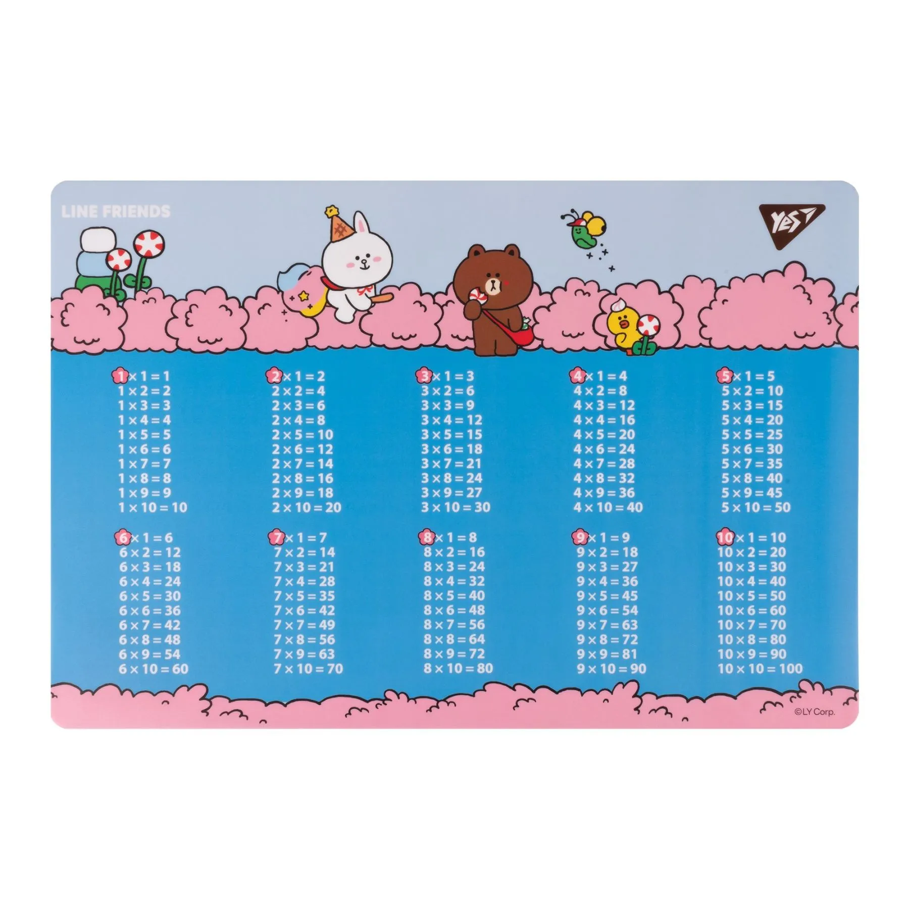 Підкладка для столу  Yes &quot;Line Friends. Together&quot; табл.умнож.