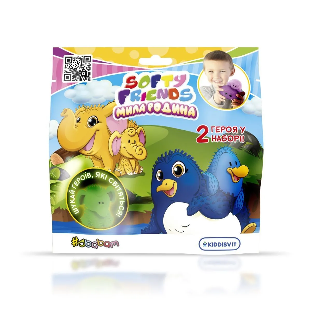 Стретч-іграшка у вигляді тварини серії [Softy friendsk  МИЛА РОДИНА (у диспл.)