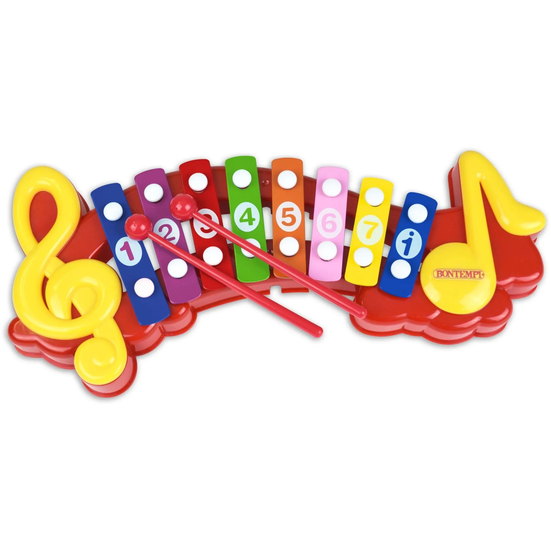 8 кольорових металевих пластинок / нот Ксилофон