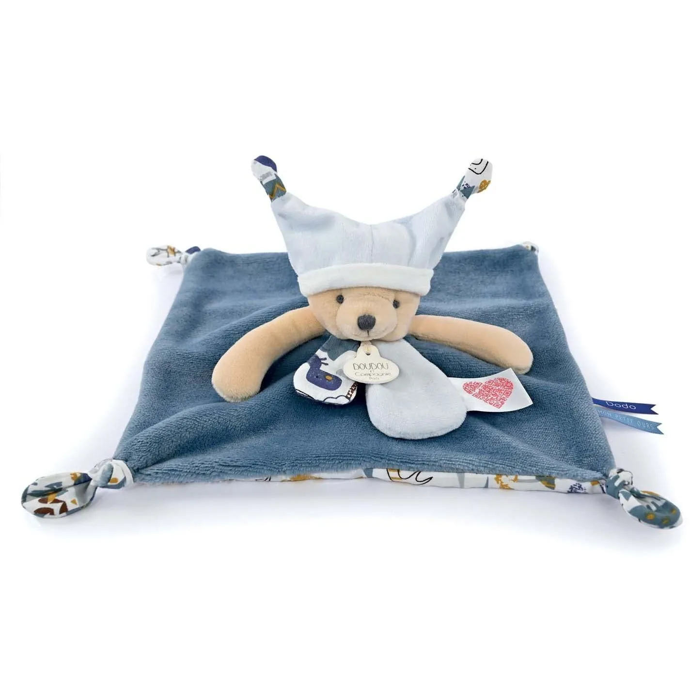 Комфортер-м&#039;яка іграшка Ведмедик  Ours блакитний, колекція NAISSANCE, DC4059