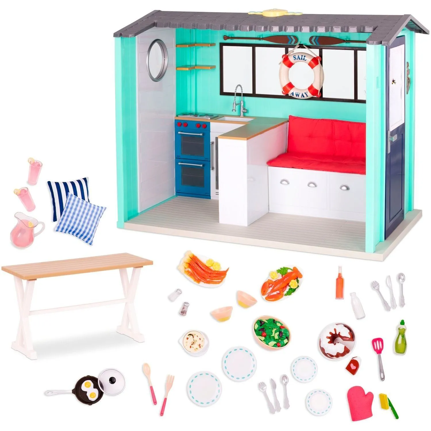 Ігровий набір &quot;Пляжний будинок з аксесуарами&quot; Our Generation