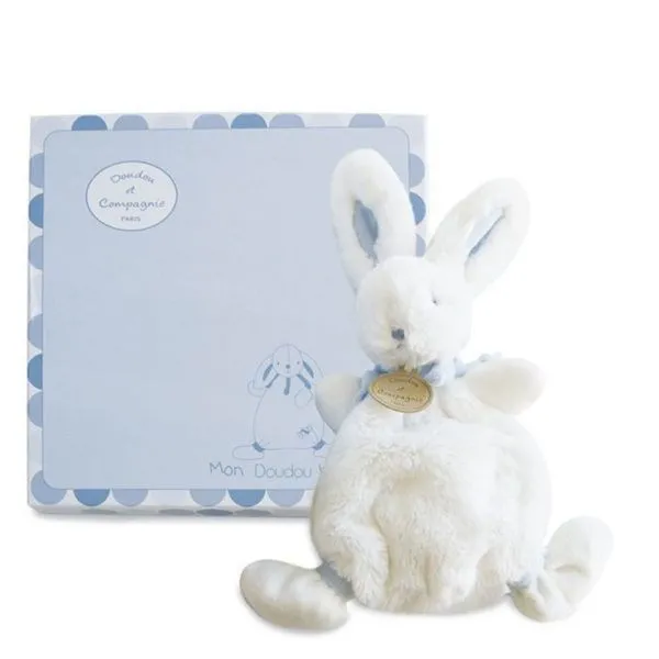 Комфортер-м'яка іграшка Зайка блакитний колекція Lapin Bonbon, 26см DouDou , 26C2121