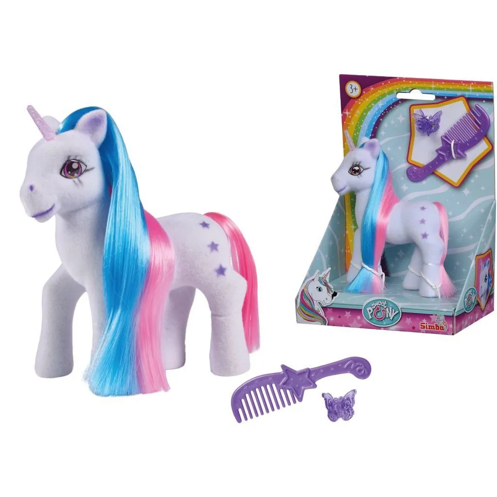 Фігурка &quot;Єдиноріг з кольоровою гривою&quot; з аксесуарами, 14 см, 3+