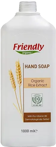 Екологічне мило для рук "Екстракт рису" 1000 мл, Friendly Organic