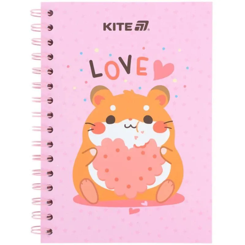 Блокнот на спіралі картонна обкл., А5, 80 арк, кл, Cute 3