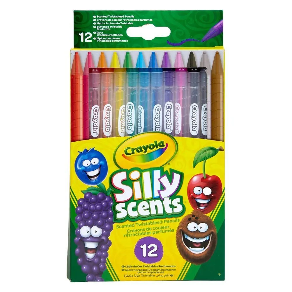 CRAYOLA Silly Scents Набір олівців "Твіст", що викручуються (washable) з ароматом, 12 шт