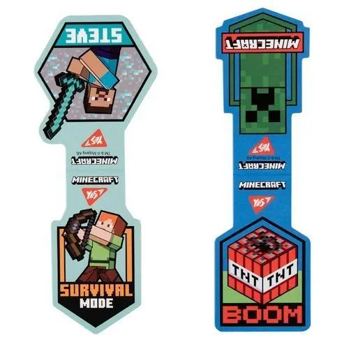 Закладки магнітні Yes "Minecraft Steve", 2шт