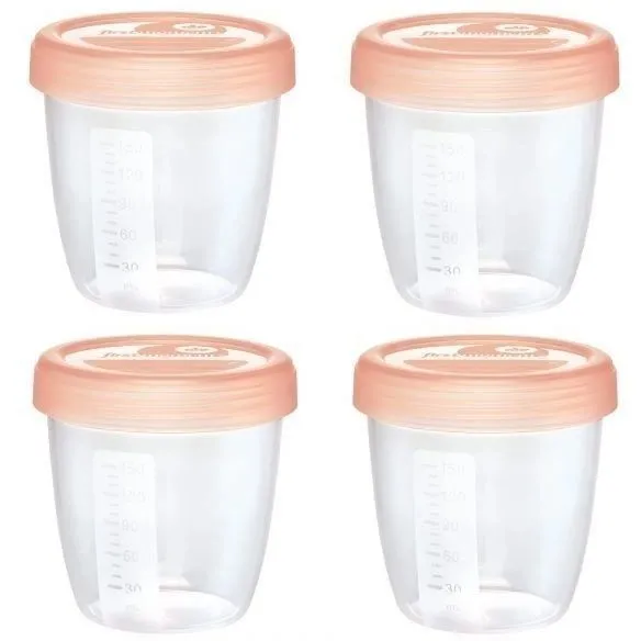 Контейнери для зберігання молока "Перші моменти" 4шт. /NIP