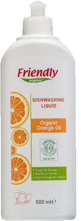 Органічний засіб для миття посуду "Апельсинове масло" 500 мл, Friendly Organic