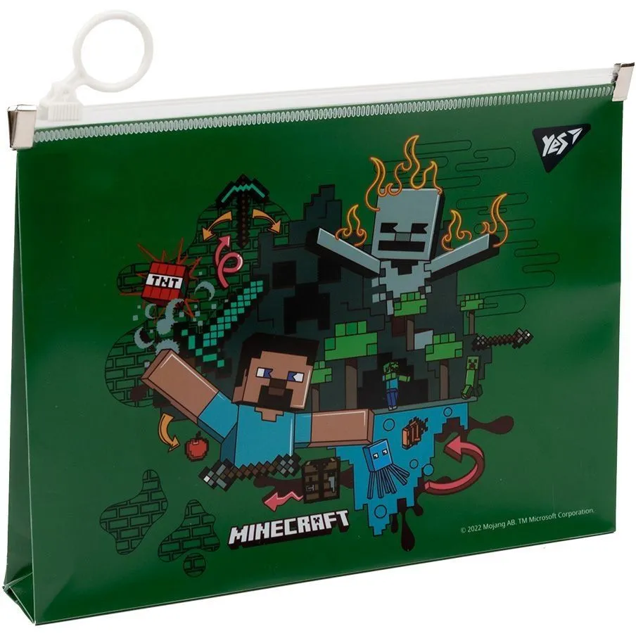 Папка-конверт YES B6 на блискавці &quot;Minecraft&quot;