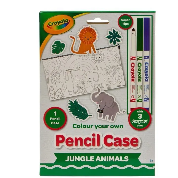 Crayola Пенал-розмальовка &quot;Джунглі&quot; з фломастерами, 15764-A