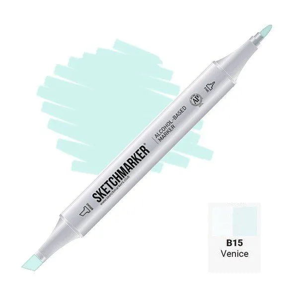 Маркер #f7fbfc, Цвет маркера: Venice (Венеция), SM-B015, SKETCHMARKER), SM