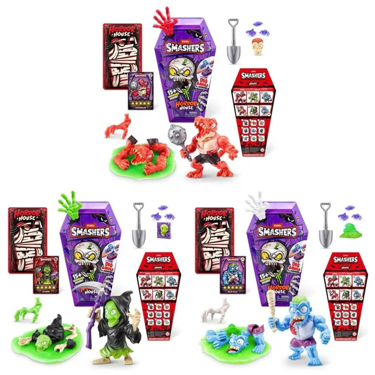 SMASHERS Іграшка у наборі з аксесуарами Horror House-Medium &quot;Dino&quot;/Середній Будинок Жахів &quot;Діно&quot;, арт. 74125A