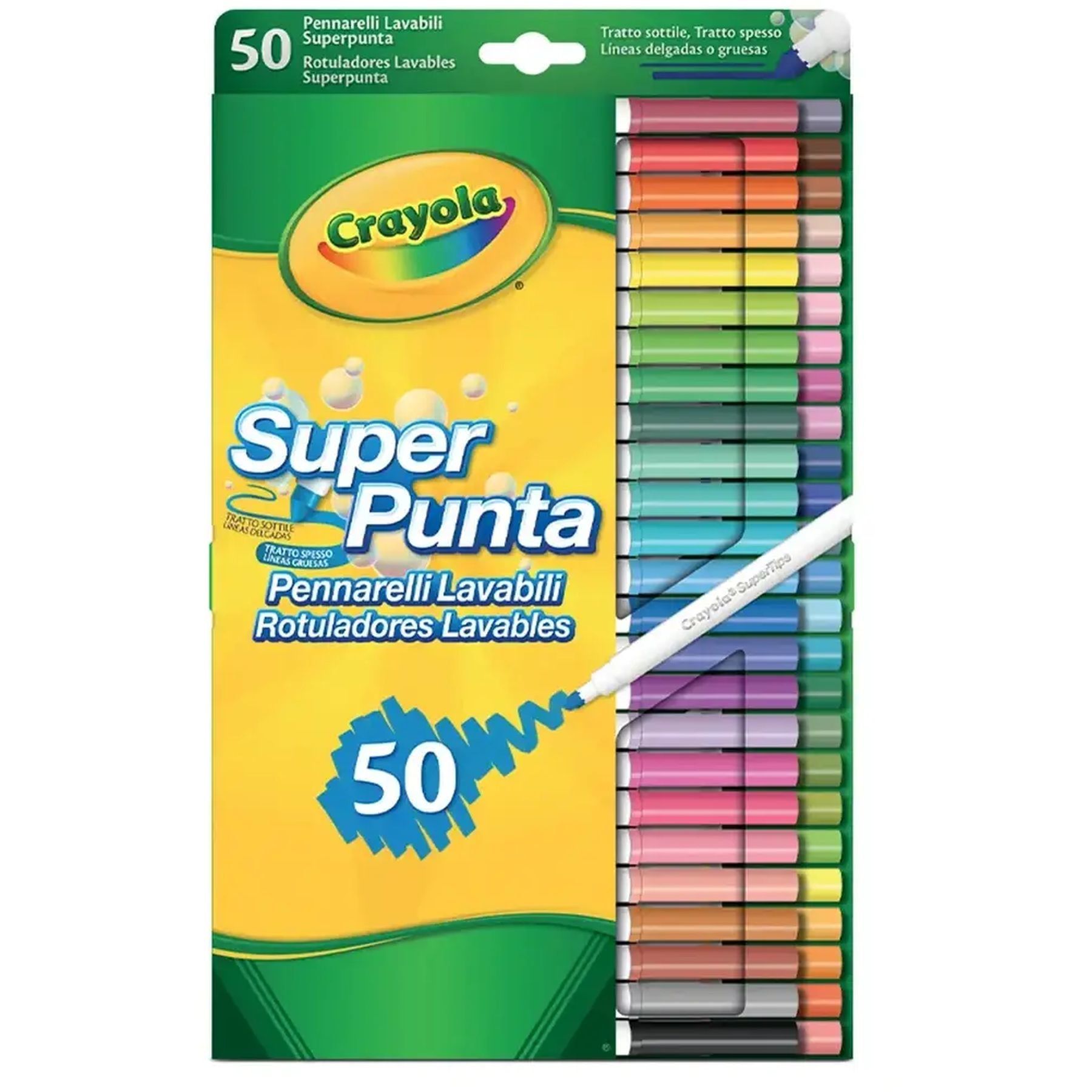 Набір фломастерів Supertips (washable), 50 шт