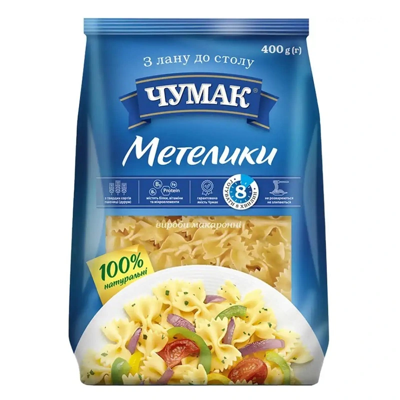Макаронні вироби Метелики Чумак, 400 г