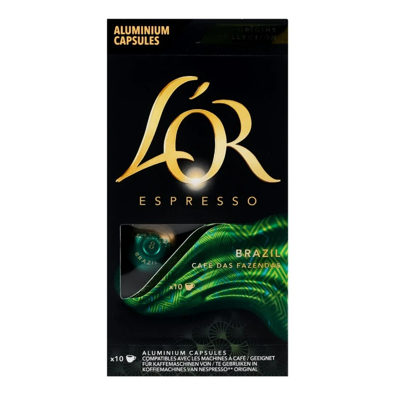 Кава натуральна смажена мелена у капсулах Espresso Brazil 8 LOR к/у 52г