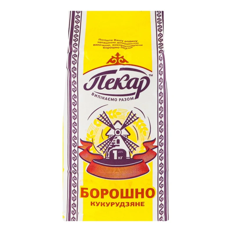 Борошно кукурудзяне Пекар, 1 кг