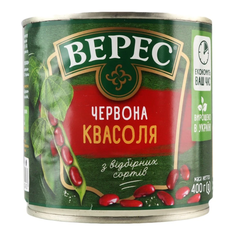 Квасоля червона Верес, 400 г