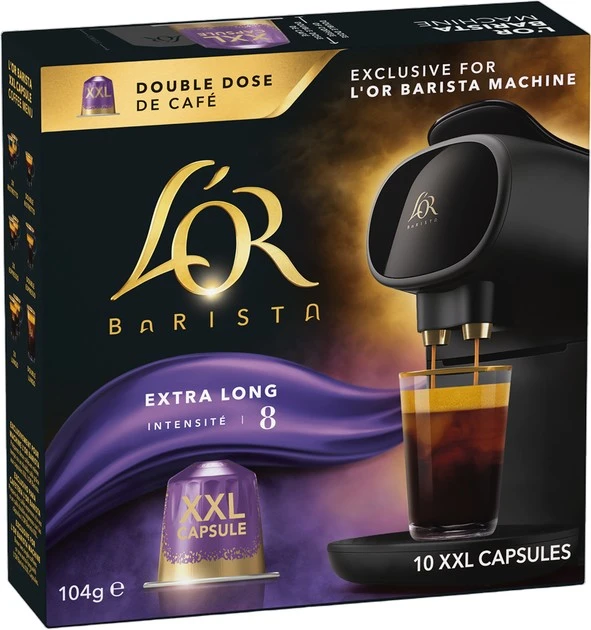 Кава натуральна смажена мелена у капсулах Extra Long 8 LOR к/у 104 г