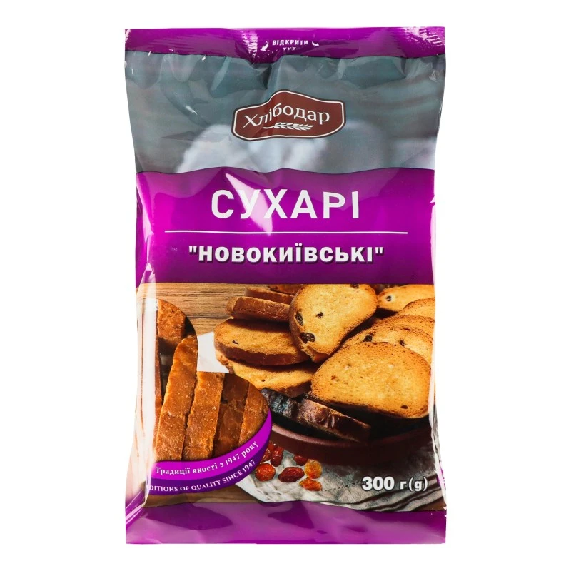 Сухарі Новокиївські Хлібодар, 300 г