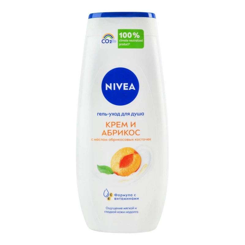 Гель для душу крем Абрикос Nivea, 250 мл