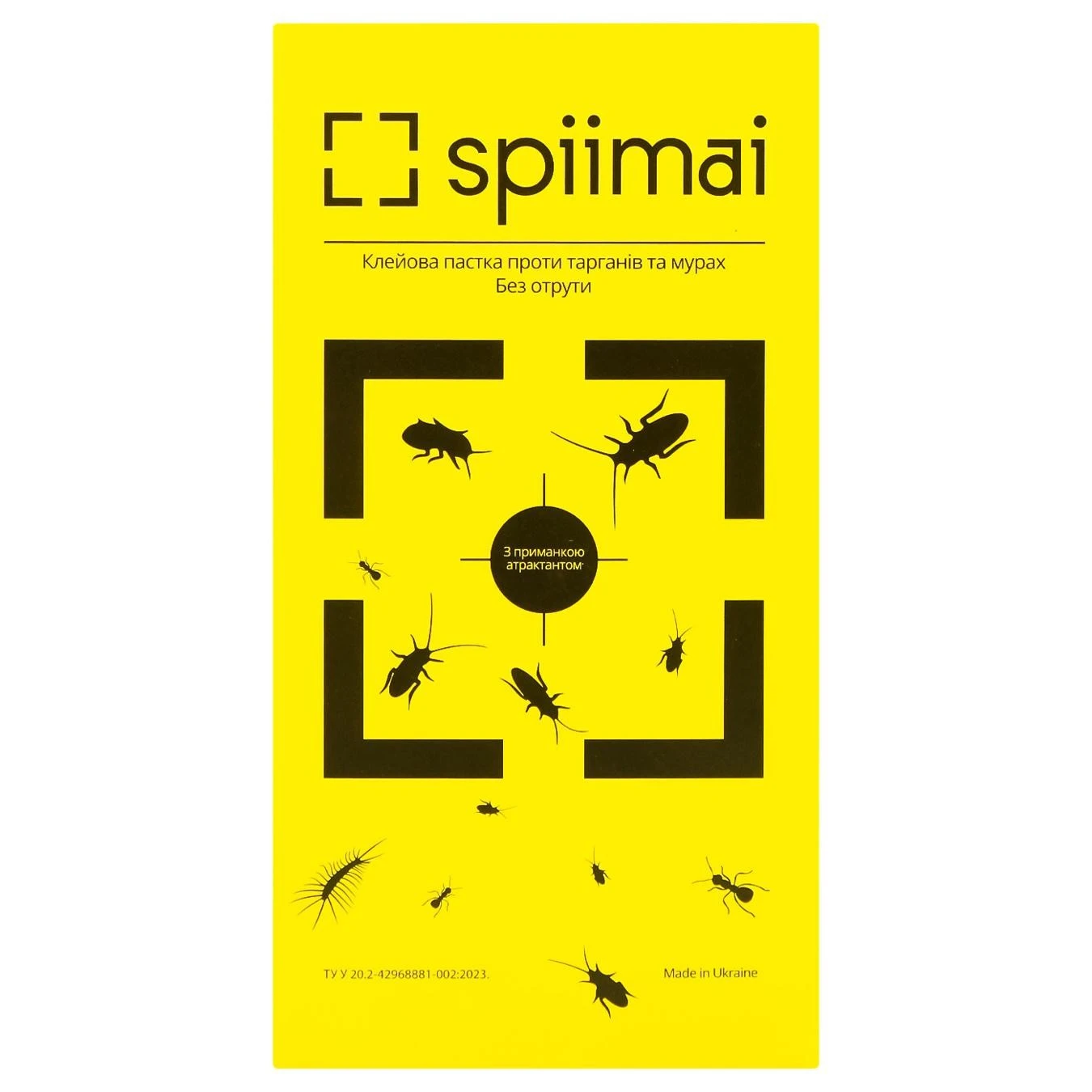 Клейова пастка проти тарганів та мурах з атрактантом економ Spiimai, шт