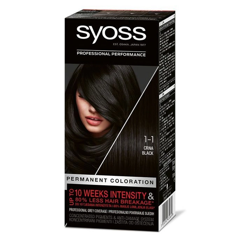 Крем-фарба для волосся Permanent coloration 1_1 Syoss, 1шт
