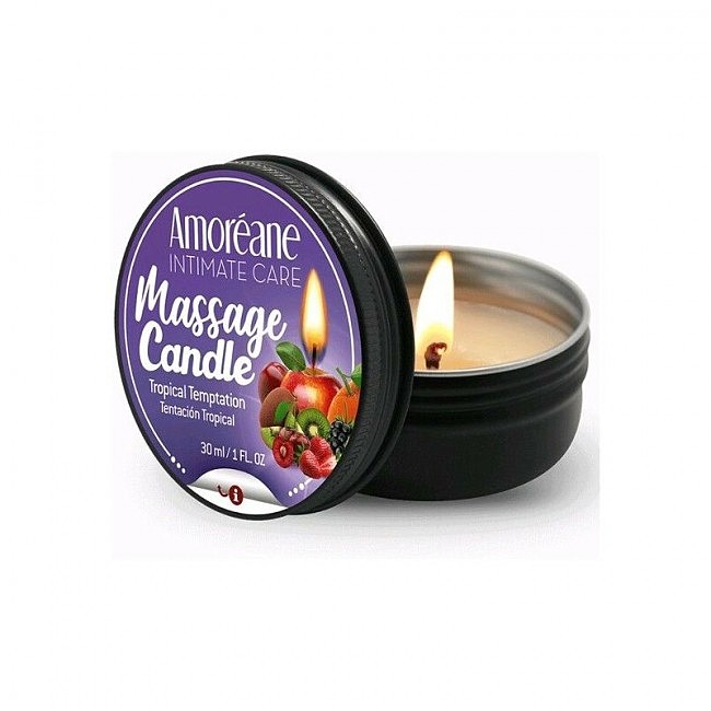 Масажна свічка Спокусливий персик Amoreane Peach Me Up (30 мл)  (Персик)