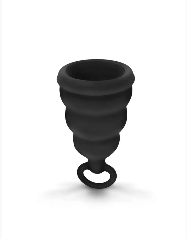 Силіконова менструальна чаша з захистом від протікань Gvibe Gcup Black, 10 мл