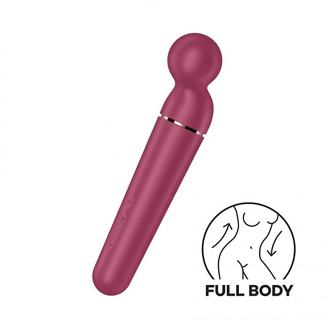 Вібромасажер Satisfyer Planet Wand-er Berry/Rosegold (Фіолетовий)