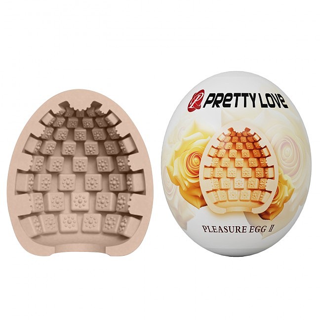 Мастурбатор-яйце Pretty Love Pleasure Egg Masturbator Flesh, 5,5 х 5 см