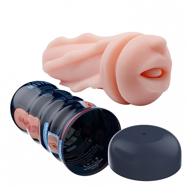 Мастурбатор-ротик Pretty Love Vacuum Cup Masturbator Mouth, вакуумний ефект, 18 х 7 см