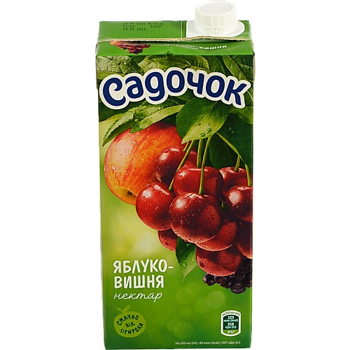 Нектар освітлений пастеризований Яблуко-вишня Садочок 0,95л