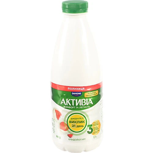 Активіа Біфідойогурт 1.5% Полуниця 800г