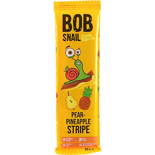 Страйпси натуральні Равлик Боб (Bob Snail) Груша  Ананас, 14 г