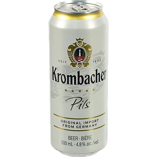 Пиво світле фільтроване пастеризоване [Krombacher Pilsk, 4,8% об., 0,5 л, б.м.