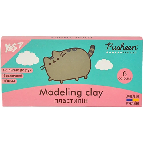 Пластилін Yes 6 кол 120 г асорт