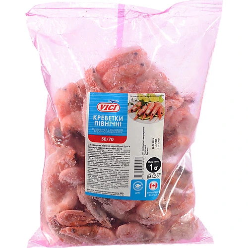 Креветки Вічі 1кг 50х70 сирі