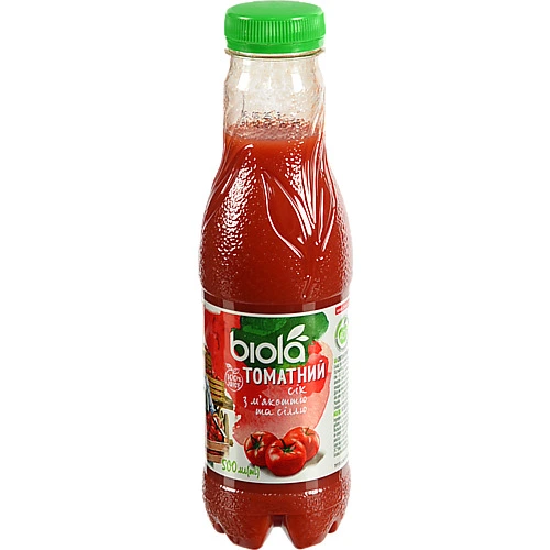 Сік томат пет Біола 0,5л