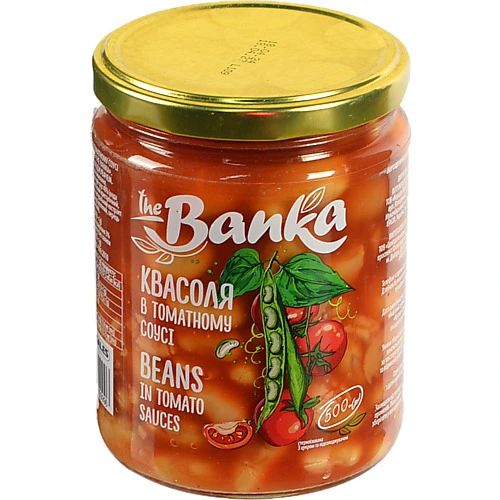 Квасоля в томатному соусі стерилізована the Banka с/б 500г
