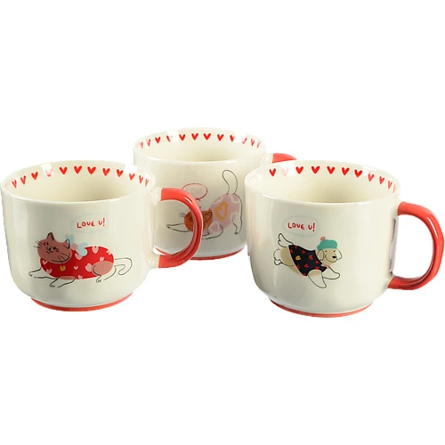 Чашка керамічна Котики 400мл тип 1